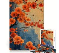 Puzzle Japonais Cherry Blossom pour Adolescents,1000 pièces,stimule la mémoire,apaise l'esprit,Divertissement,découpe de qualité, (38x26cm)