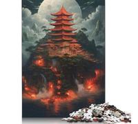 Puzzle japonais de 1000 pièces pour adultes - Puzzle en bois - Tâches de réflexion pour enfants - 1000 pièces (75 x 50 cm)