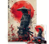 Puzzle Japonais de 1000 pièces représentant Un Guerrier samouraï, idéal pour Adultes et Adolescents Jeu intellectuel Stimulant à Faire à la Maison Découpe de qualité Cadeau Classique (38x52cm)