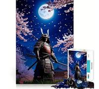 Puzzle Japonais de 1000 pièces représentant Un Guerrier samouraï, idéal pour Les Adolescents Jeu de logique et de réflexion, Passe-Temps Calme, Bords Lisses, Cadeau de qualité supérieure (38x26cm)