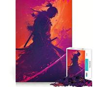 Puzzle Japonais de 1000 pièces représentant Un Guerrier samouraï, idéal pour Les Adolescents Jeu de logique Stimulant, Parfait pour des Moments en Famille Bords Nets et Surprise chaleureuse (50x75cm)