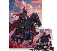 Puzzle Japonais de 1000 pièces représentant Un Guerrier samouraï, idéal pour Les Adolescents Jeu de logique Pure, Relaxant et aux découpes nettes Pièce d'art raffinée (38x52cm)