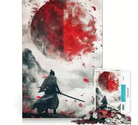 Puzzle Japonais de 1000 pièces représentant Un Guerrier samouraï, idéal pour Les Adolescents Jeu de réflexion et de création Collective, aux découpes nettes et précises Pièce de Collection (38x52cm)