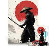 Puzzle Japonais de 1000 pièces représentant Un Katana de samouraï, idéal pour Les Adolescents Jeu de logique Puissant, Relaxant et créatif (38x26cm)