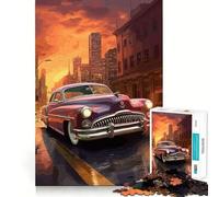 Puzzle Japonais de 1000 pièces représentant Une Voiture Vintage Un véritable Train de l'esprit ! des pièces Robustes et aux découpes nettes pour Un Moment de détente captivant à la Maison (38x26cm)