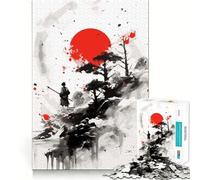 Puzzle Japonais de samouraï, 1000 pièces, Difficile, pour Adultes, Jeu intellectuel, détente, découpe de qualité, Cadeau Exquis (38x52cm)
