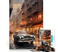 Puzzle Japonais de Voitures Vintage,1000 pièces,Jouet de développement cognitif,Surface Lisse sans bavures,activité relaxante à Faire en Groupe à l'intérieur (38x52cm)