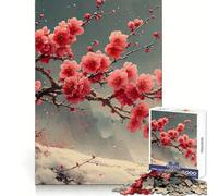 Puzzle Japonais en Fleurs de Cerisier pour Adolescents,1000 pièces,stimule la mémoire,apaise l'esprit,Divertissement de qualité, (38x26cm)