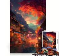 Puzzle Japonais époustouflant pour Adolescents,1000 pièces,stimule la mémoire,apaise l'esprit,Divertissement de qualité, (38x26cm)