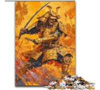 Puzzle Japonais Golden Ninja 1000 pièces pour Adultes et Adolescents, Anti-Stress, idéal pour Les Vacances à la Maison, avec Affiche et fiche de Questions-réponses Assorties 50x75cm