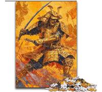 Puzzle Japonais Golden Ninja 1000 pièces pour Adultes et Adolescents, Cadeau d'anniversaire idéal pour Un Moment de détente, décoration Murale pour Les 14 Ans et Plus 26x38cm