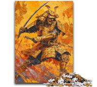Puzzle Japonais Golden Ninja 1000 pièces pour Adultes et Adolescents, Jeu Familial Anti-Stress, défi Difficile, Superbes Cadeaux et Jouets (50x75cm)