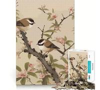 Puzzle Japonais Hirondelles 1000 pièces pour Adolescents Améliore la mémoire Amusant et Relaxant Bords Nets Cadeau Unique 38x52cm