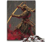 Puzzle Japonais Ninja néon 1000 pièces pour Adultes et Adolescents, idéal pour Tuer Le Temps en Vacances avec des pièces de Formes aléatoires entièrement emboîtables (50x75cm)