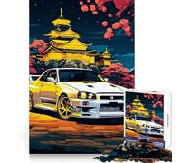 Puzzle Japonais Nissan Silvia 1000 pièces pour Adolescents, Jouet cognitif, Passe-Temps Calme, Finition Premium, liste de souhaits du Père Noël (38x26cm)
