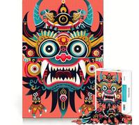 Puzzle Japonais Oni Yokai de 1000 pièces pour Adultes, Jeu de logique et de réflexion, détails Lumineux, Jeu Familial, Cadeau d'anniversaire Artistique 38x52cm