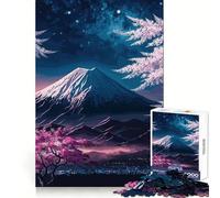 Puzzle Japonais pour Adultes,1000 pièces,Motif Fleurs de Cerisier,idéal pour stimuler l'esprit et se détendre Ajustement précis Cadeau de Noël Parfait (50x75cm)