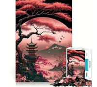 Puzzle Japonais Sakura pour Adolescents, 1000 pièces, Jeu de logique Clair, Plaisir Lent, découpe Parfaite, Surprise d'anniversaire (38x26cm)