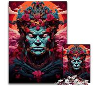 Puzzle Japonais Sakura Samurai 1000 pièces pour Adultes Adolescents et Famille Jeu de réflexion à Faire soi-même Cadeau 1000 pièces (38x26cm)