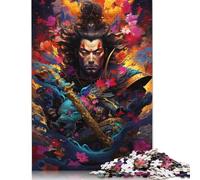 Puzzle Japonais Sakura Samurai, Puzzle rectangulaire en Papier Rigide Difficile pour Enfants et Adultes, Cadeau Unique, 1000 pièces (38 x 26 cm)