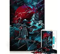 Puzzle Japonais Samouraï Difficile pour Adultes, 1000 pièces, Jeu intellectuel, détente, découpe de qualité, Cadeau Exquis (50x75cm)