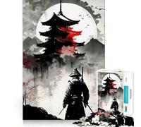 Puzzle Japonais Samouraï Difficile pour Adultes, 1000 pièces, pour se remémorer et stimuler la détente, découpe Lisse, Cadeau Classique (38x52cm)