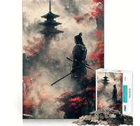 Puzzle Japonais Samouraï Difficile pour Adultes, 1000 pièces, pour stimuler la mémoire, Calme et sérénité, découpe Nette, Cadeau Classique (50x75cm)