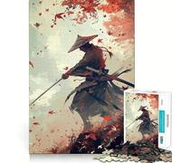 Puzzle Japonais Samouraï Guerrier 1000 pièces pour Adultes Renforce la mémoire, apaise l'esprit, qualité supérieure, Surprise chaleureuse (50x75cm)