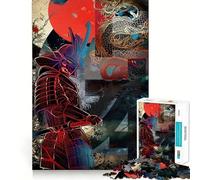Puzzle Japonais Samurai 1000 pièces pour Adolescents Améliore la mémoire Détente et Plaisir Bords précis Cadeau élégant (38x52cm)