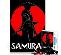 Puzzle Japonais Samurai 1000 pièces pour Adolescents Jeu de logique Pure Détente et Douceur Pièce d'art raffinée (38x26cm)