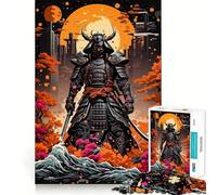 Puzzle Japonais Samurai 1000 pièces pour Adolescents Jeu de logique Pure Détente et Douceur Pièce d'art raffinée (38x26cm)