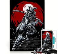 Puzzle Japonais Samurai 1000 pièces pour Adolescents Stimule la mémoire, Calme et évasion Motif à Assembler Surprise chaleureuse (38x52cm)