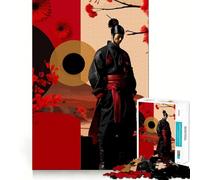 Puzzle Japonais Samurai Ninja 1000 pièces pour Adultes Renforce la mémoire, apaise l'esprit, qualité supérieure, Surprise chaleureuse (38x26cm)