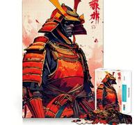 Puzzle Japonais Samurai pour Adultes, 1000 pièces, Jeu de réflexion, Anti-anxiété, pièce de Collection aux découpes soignées (38x26cm)