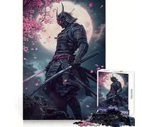 Puzzle Japonais Samurai Sakura de 1000 pièces pour Adolescents Jeu de réflexion et de création Collective Objet de Collection aux découpes nettes (38x26cm)