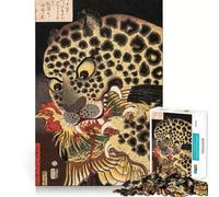 Puzzle Japonais Tiger Utagawa 1000 pièces pour Adolescents, Jeu de réflexion, Plaisir partagé, Bords précis, Cadeau de Noël 38x26cm
