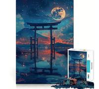 Puzzle Japonais Torii de 1000 pièces pour Adultes, défi cérébral, Jeu de Groupe, découpe Nette, Joli Cadeau 38x52cm