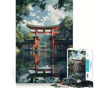 Puzzle Japonais Torii de 1000 pièces pour Adultes, Jeu de réflexion Amusant et décontracté, découpe de précision, Cadeau Artistique 50x75cm