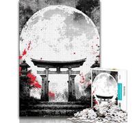 Puzzle Japonais Torii Gate 1000 pièces, Aide Le Cerveau à exercer des Jouets addictifs pour cultiver la Patience, Jeu de défi Unique (38x26cm)