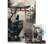 Puzzle Japonais Torii Gate 1000 pièces pour Adolescents, Jeu de réflexion, Design Confortable et Relaxant, Cadeau attentionné 38x26cm