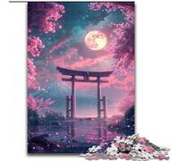 Puzzle Japonais Torii Gate 1000 pièces pour Adultes, Cadeaux, Interaction Parent-Enfant intéressante pour réduire Le Stress (50x75cm)