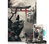 Puzzle Japonais Torii Gate 1000 pièces pour Adultes et Adolescents, Jeu de réflexion apaisant, découpe précise, Cadeau de Noël 38x52cm