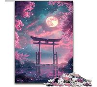 Puzzle Japonais Torii Gate 1000 pièces pour Adultes et Adolescents, Jeu Stimulant et interactif en Famille (26x38cm)