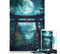Puzzle Japonais Torii Gate de 1000 pièces pour Adolescents, Jeu de logique, Passe-Temps Calme, découpe précise, Cadeau Exquis 38x26cm