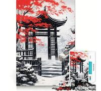 Puzzle Japonais Torii Gate de 1000 pièces pour Adolescents stimule la mémoire, réduit Le Stress, découpe de qualité supérieure, Cadeau précieux 50x75cm
