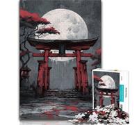 Puzzle Japonais Torii Gate pour Adolescents, 1 000 pièces, Jeu éducatif Amusant et Humoristique pour Anniversaire (50x75cm)