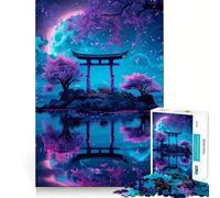 Puzzle Japonais Torii Gate pour Adultes, 1000 pièces, Jeu de logique mentale, Doux et Relaxant, découpe Ferme, liste de souhaits du Père Noël 50x75cm
