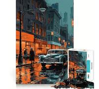 Puzzle Japonais Vintage de 1000 pièces,Motif Voiture,Jeu de réflexion,Assemblage Stable,pièces Qui ne bougent Pas,Passe-Temps agréable pour Les Longs Week-Ends (38x26cm)