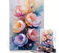 Puzzle Jardin Aquarelle 1000 Pièces pour Adultes Développe la Concentration et Le Temps Bien Passé Assemblage Parfait Surprise de Noël (38x52cm)