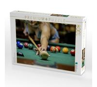Puzzle · Jeder Stoß EIN Moment der Kontrolle | Sexy Billard · 1000 pièces · Format assemblé 64 × 48 cm · CALVENDO Puzzle